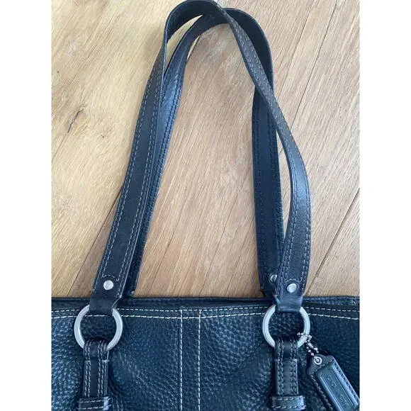 Coach Chelsea F12339 Black Pebbled Leather Shoulder Bag - Picture 5 of 13